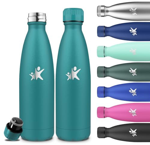 Grsta Trinkflasche Edelstahl- 750ml- Thermosflasche, Trinkflasche Auslaufsicher, 24h Kalt & 12h Warm, Thermosflasche Bpa Frei, Doppelwandige Vakuumisolierte, für Camping, Fitnessstudio, Büro