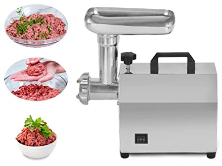 ZHCHAO Electric Meat Grinder Household Sausage Stuffers Stainless Steel Meat Mincers Heavy Duty Machine 110V/220V/240V(220V)