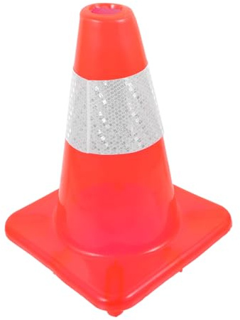 Amosfun Cono de Tráfico Reflectante de Cono de Seguridad para Construcción Entrenamiento y Señalización Exterior y Duradero para Uso Todo Tipo