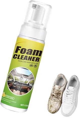 Detergente multiuso in schiuma, 120 ml, spray portatile per rinnovare i dettagli, per camion, pneumatici, tappeti, sedili, vetri, finestre in pelle