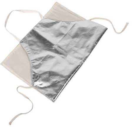 SOPOTUTU Delantal Resistente al Calor con Reflectante de Aluminio Cómodo y Correas Ajustables Protección Ignífuga para Trabajo Industrial y Cocina de Alta Temperatura Delantal de Seguridad
