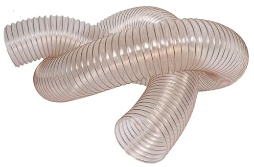 Mittelschwere Saug-Druck PU-Spiralschläuche - Schwer Entflammbar, Vakuumschlauch Leichte Saug-Druck Spiralschlauch Antistatisch, Abriebfest, Schwer Entflammbar (4M, Schlauch Ø innen: 100MM)