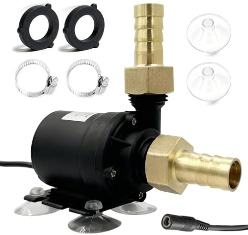 12V Wasserpumpe Brushless, DC 12V 800L/H 19W Mini Tauchpumpen Keramik Pumpenkern Mini Wasserpumpe Klein Pumpe Wasser Tauchwasserpumpe Teichpumpe Umwälzpumpe Ultra Leise Springbrunnen Aquarium Pumpe