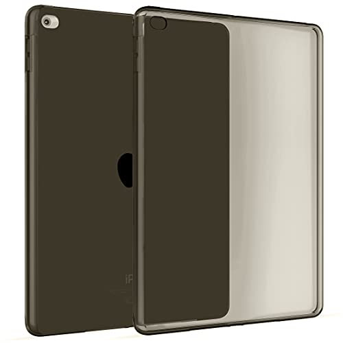 Okuli Hülle Kompatibel mit Apple iPad Air 2 - Transparent Silikon Cover Case Schutzhülle in Schwarz