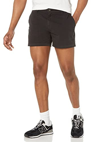 Amazon Essentials Homme Short Chino 13cm, Extensible et Confortable, à Devant Plat, Coupe Ajustée