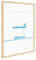 PHOTOLINI Cadre 50x70 bois naturel MDF, cadre pour puzzle 50x70 et posters, cadre photos avec verre acrylique incassable, cadre photo 70x50 à suspendre, cadre poster 50 x 70 avec accessoires