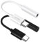 MAS Carney │ Paquete de 2 Unidades │ Adaptador USB de Tipo C a AUX Hembra de 3,5 mm, Conector para Auriculares Compatible con Samsung Huawei OPPO Vivo Google Pixel Mi iPad Pro MacBook