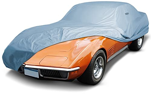 iCarCover Compatible con Chevy Corvette - Funda Completa para Coche, Impermeable, para Todo Tipo de Clima, Resistente a los Rayos UV, Sol, Nieve, Polvo, tormentas, Exterior, protección Personalizada