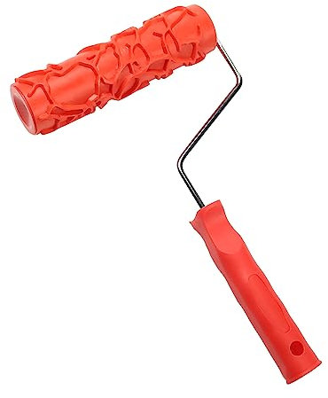 Aicosineg Farbroller Home Wandroller Malerwalze Farbroller Gummi Dekorativ Farbroller für Malerei Wände Walzen zum Malen, Tragbare Farbwalze, Farbroller Rahmen, Wandmalerei Werkzeug