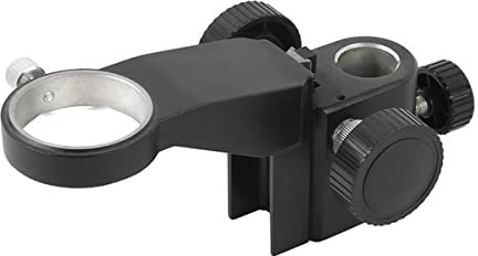 ZTBH Mikroskop-Zubehör-Kit Mikroskopzahnrad-Zubehör, Einstellbarer Stereomikroskop-Stand 50 mm Durchmesser Mikroskopische Objektträger (Color : Adjustable Stand)