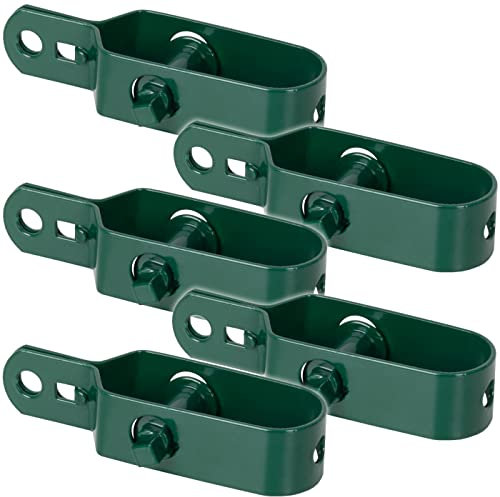 VOSS.farming 5 pz. Tendifilo Cavi Metallici, per Recinzione elettrica, plastificato Verde, 100 mm