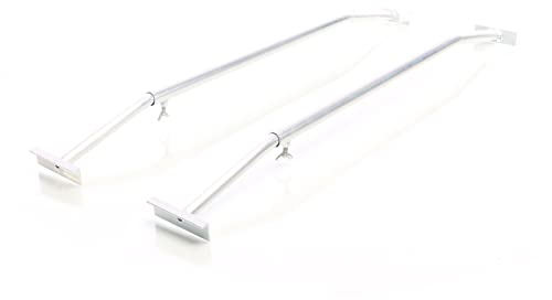 XPOtool 2X Flachplanenbügel für Anhänger 100-145 cm, verstellbare Aluminiumbügel für Anhängerplanen, Planenspanner für Flachplanen