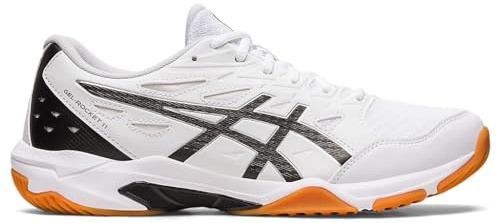 ASICS Herren Gel-Rocket 11 Schuhe, Weiß/reines Silber, 45 EU