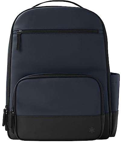 Skip Hop Wickeltaschen-Rucksack: Flex, multifunktionale Baby-Reisetasche mit Wickelunterlage & Kinderwagen-Befestigung, Blau
