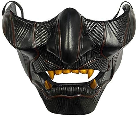 Infinity Gauntlet Masque fantôme de Tsushima Jin Sakai Gosaku Samouraï Demi-masque en résine Demi-masque d'Halloween Cosplay Party Accessoires pour adultes