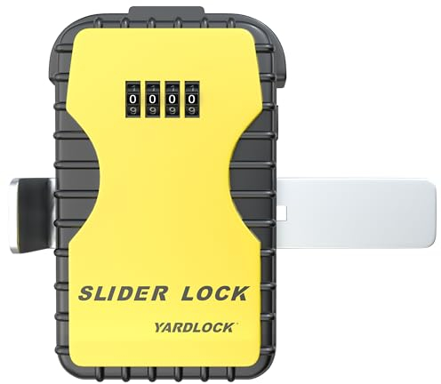 Yardlock Keyless Garage Door Slider Lock – Secure Garage Door Deadlock – Residential or Commercial​ (1 Pack), MBX-2022DL-3ESF