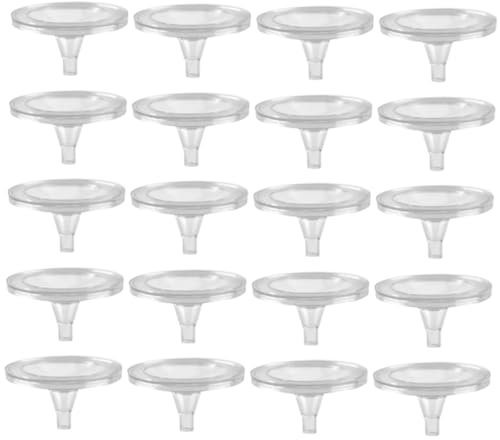 SEWOART 20piezas Soporte De Bola De Cristal para Decoración De Fuente y Peceras Soporte Resistente para Esfera De Base Decorativa para Exhibición De Esferas y Adornos