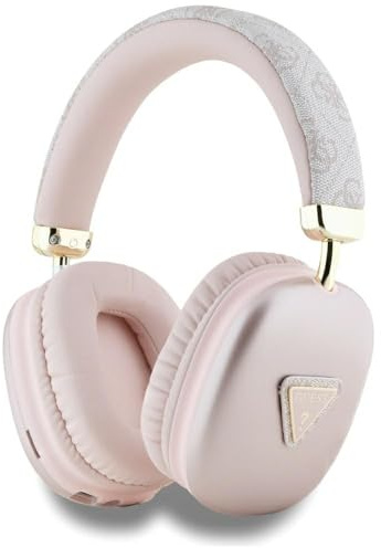CG MOBILE Guess Bluetooth 5.3 4G On-Ear-Kopfhörer mit Dreieck-Logo (Pink)