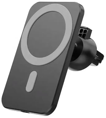 15W Qi Fast Charging Magnetic Wireless Car Mount Stand Charger With Phone Holder