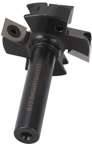 Punta per Piallatura Indicizzabile RT 12 Mm per Fresatrice per Legno, Fresa per Legno, Punta per Fresatura Efficiente, Punta Ad Alte Prestazioni 1 3/4 Pollici di Diametro