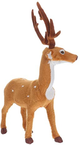 Garneck 3st Weihnachtsdekorationen Weihnachten Rentier Spielzeug Rentierfiguren Zu Weihnachten Hirsch Dekorative Figur Weihnachtsdekoration Elch Statue Weihnachts-Rentier-skulptur