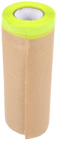 Artibetter 1rotolo Pellicola Mascheratura Carta Kraft Per Verniciatura Protettiva Facile Da Applicare e Rimuovere Per Auto e Resistente e Da M²