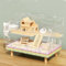 8 in 1 Acrylic Hamster Cage with All Accessories, 2-Layer Hamster House with Full Transparent View, Open Mouse Cage for Pet Mice, Hamster Habitat for Dwarf Hamsters, Gerbils, 47 x 30 x 37