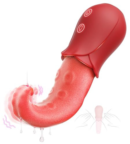 Tongue Vibrator Sex Toys Women - Realistic Adult Toys with 10 Licking Vibration Modes, Novel Sex Toy for Nipple Breast Vaginal, Womens G Spot Vibrater for Couples, Female Lesbian Sex Toys4women