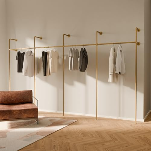 pamo Kleiderstange Wandmontage 392 x 222 cm – 440 kg Traglast