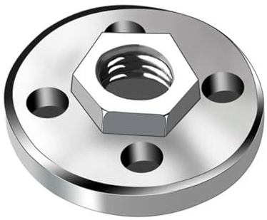 Écrou à bride hexagonal M10 for disque de meuleuse d'angle, écrou à bride de verrouillage à changement rapide for meuleuse d'angle de type 100, accessoires for outils électriques(1PC)