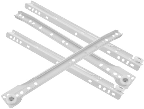 OHPHCALL 2 Sets 12 Inch Keyboard Drawer Slides Cabinet Bearing Tray Slide-Out Rails for Office Desk, Bottom Mount Drawer Runners Suitable for Computer Keyboard and Table Storage