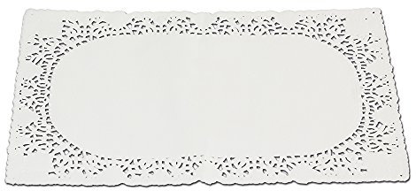 Guardini, Set di 5 pizzi sottotorta 20x30 cm, Monouso, Carta, Bianco, Made in Italy, Linea Easy Bake