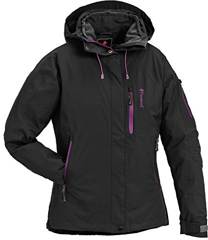 PINEWOOD Damen Isaberg Jacke, Schwarz/Rosa, XL