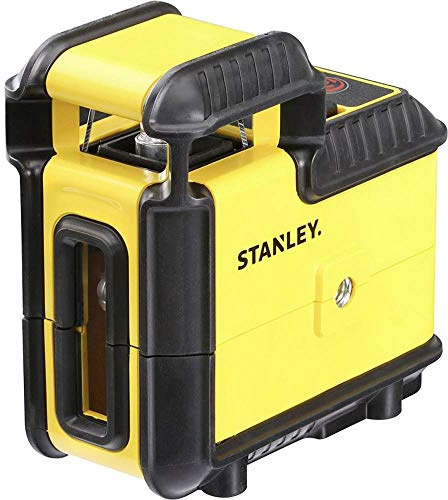 Stanley Korslinjelaser CROSS 360° STHT77504-1 (med röd diod, 360° horisontell och vertikal linje, självnivellerande, laserklass 2, IP50, inklusive vägghållare, 4 x batterier och bärväska)