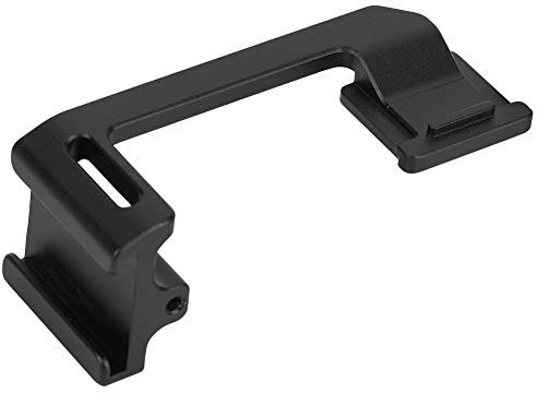 VBESTLIFE Cold Shoe Adapter Umsetzplatte, Cold Shoe Mount Adapter für A6000 A6300 A6400 A6500 in Schwarz