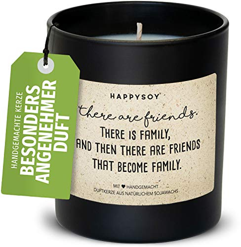 Freundschaft Duftkerze im Glas mit Spruch aus Soja - handgemacht - nachhaltiges kleines schönes Geschenk -stilvolle Geschenkidee Dekoidee - Freunde Friends Friendship Family