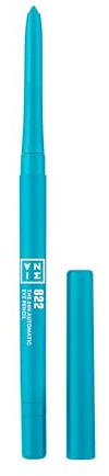 3INA - The 24h Automatic Eye Pencil 822 - Augenstift Türkisfarben | Automatischer Kajalstift - Hochpigmentiert - Mit Spitzer & Bürste - Langanhaltend - Vegan - Cruelty Free
