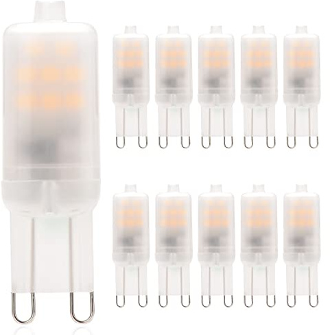 Cxyemt G9 LED Lampe 2700K Warmweiß 2W Ersatz Für 15W 20W Halogenlampe, AC 220-240V G9 LED Mini Leuchtmittel Kein Flackern Glühlampe Birne, Nicht Dimmbar, 10er Pack