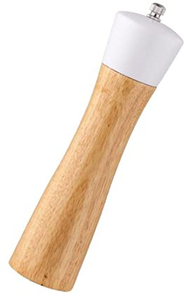 Macina Sale e Pepe, macina Pepe in Quercia, con rotore Regolabile | Saliera Manuale in Legno (20,5 cm)