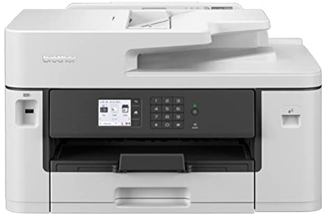Brother MFC-J5340DW 4-in-1 Farbtintenstrahl-Multifunktionsgerät (250 Blatt Papierkassette, Drucker, Scanner, Kopierer, Fax), Weiß, Mittel