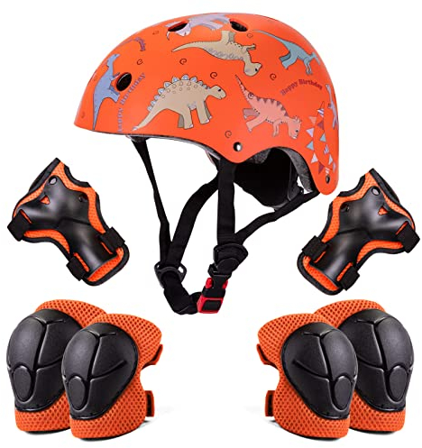 Kinderhelm 2 3 4 5 Jahre Jungen Mädchen, Kinder Fahrradhelm Verstellbar Kinderhelm mit Schoner Set 50-54 cm für Skateboard Klettern Skaterhelm Scooter Laufrad mit CE-Zertifizierung, Geschenk Kinder
