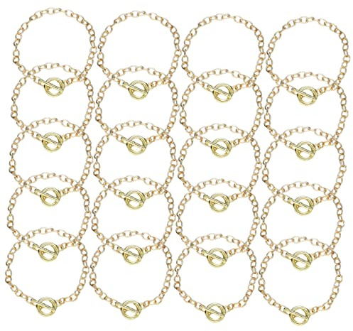 CORHAD 20Pcs Alloy Bracelet Link Chains for DIY Jewelry Making Elegant Bracelets Accessories for Creative Crafting for Fashion Bracelets