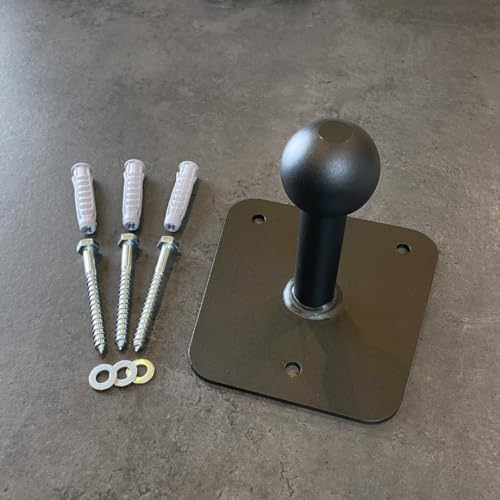 Wandhalterung für Fahrradträger inkl. Montage-Zubehör, Aufbewahrung für Radträger, universell passend, Atera, Thule usw. Halterung Heckträger/Anhänger aus Metall