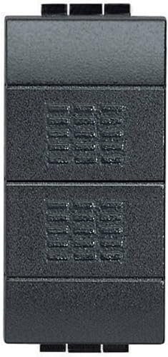 Pulsante doppio 10Illuminabile1 moduloBTICINO Livinglight L4036NAntracite