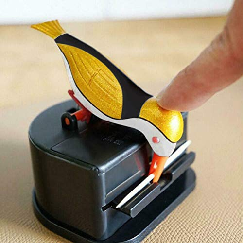 Dispenser Automatico di Stuzzicadenti per Uccelli, Scatola per Stuzzicadenti da Tavolo in Picchio, Custodia per Stuzzicadenti per Casa con ABS Dimensioni: 7,6 * 9 * 8,6 Cm