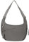 Valleycomfy Halbmond Crossbody Bag Nylon Groß Crossbody Bag Hobo Tasche Schultertasche Half Moon Bag Slouchy Bag mit Reißverschluss (Grau)