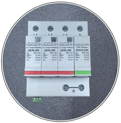 FFYOK Type 2 AC Surge Protector DS44S-385/G Industrial DIN Rail Lightning Arrester