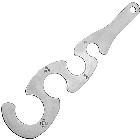 Dioche Outil de Mesure de Spaghetti, Outil de Mesure de Pâtes en Acier Inoxydable, Gadgets de Contrôle des Portions, 4 Trous pour Outil de Cuisine (SILVER)