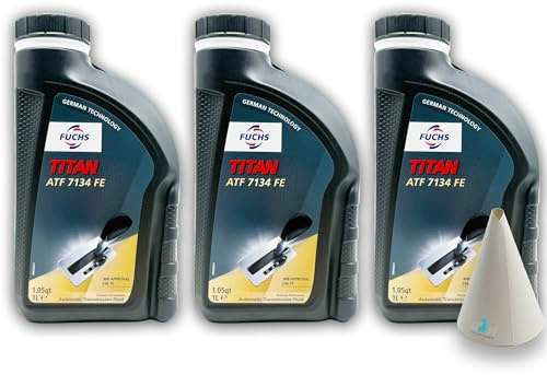 Fuchs Titan ATF 7134 FE | 3 L | kompatibel mit MB-Approval 236.15 | Getriebeöl für Automatikgetriebe | Typ 7-G Tronic Plus (NAG II +) | 3 Liter | Automatik-Getriebeöl