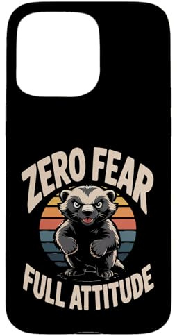 Custodia per iPhone 15 Pro Max Zero Fear Full Attitude Honey Badger